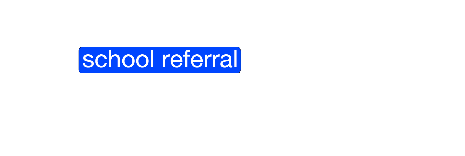 A school referral from a teacher, administrator, or principal.